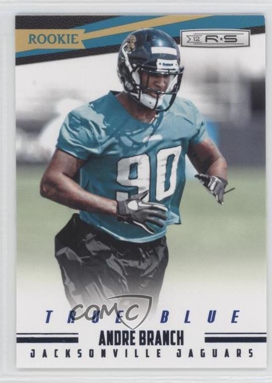 2012 Panini Rookies & Stars Rookie True Blue Andre Branch #153 RC 2w3