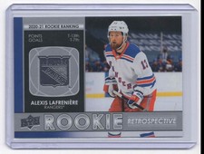 2021-22 Upper Deck Rookie Retrospective Alexis Lafreniere Rookie New York