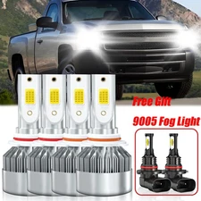For Chevrolet Silverado 2500 2003-2004 LED Headlight Hi Lo Fog Lights Bulb Combo