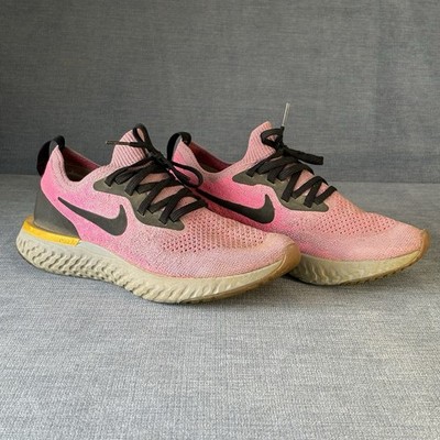 Nike Epic React Flyknit Plum Dust/Black/Pink Blast running shoe US 6.5 EU 37.5