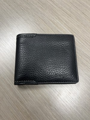 Cole Haan Men's Bifold Wallet Black Leather Brand New, Never Used!! Ships USPS.