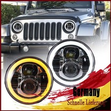 Coppia Fari Principali LED 7" Pollici con Lampada DRL per Jeep Wrangler Omologati E