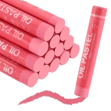 Soft Oil Pastels, Oil Pastel Crayons Blendable(Rose Red, Pack of 36)