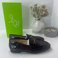 Sam Edelman Loraine Patent Leather Loafer Tortoise Women's 6.5 M Tried On
