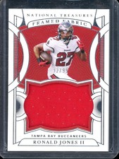 2021 Panini National Treasures Ronald Jones II Framed Fabric #/99