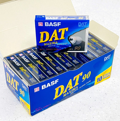 10 pcs BASF Maxima DAT 90 Digital Audio Cassette Tape NEU/OVP/SEALED!!