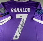 Cristiano Ronaldo / Autographed Real Madrid UEFA Champions Soccer Jersey / BAS