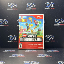 New Super Mario Bros. Nintendo Wii CIB Complete Refurbished Tested Free Shipping