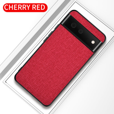 For Google Pixel 7 Pro/7a/7/6 Pro/6a/6 Cloth Texture Leather Slim Phone Cover