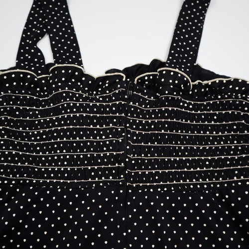 Vintage Terri Black White Polka Dots Summer Juniors Dress Size 9 - 第 7/12 張圖片