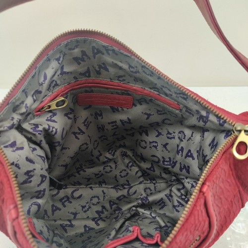 Marc New York Andrew Marc Red Backstage Boa Shoulder Bag Purse - Picture 10 of 18