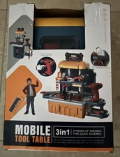 NEW Toy Mobile Tool Bench Set Workbench Drill  Tools Ages 3 Free Shipping