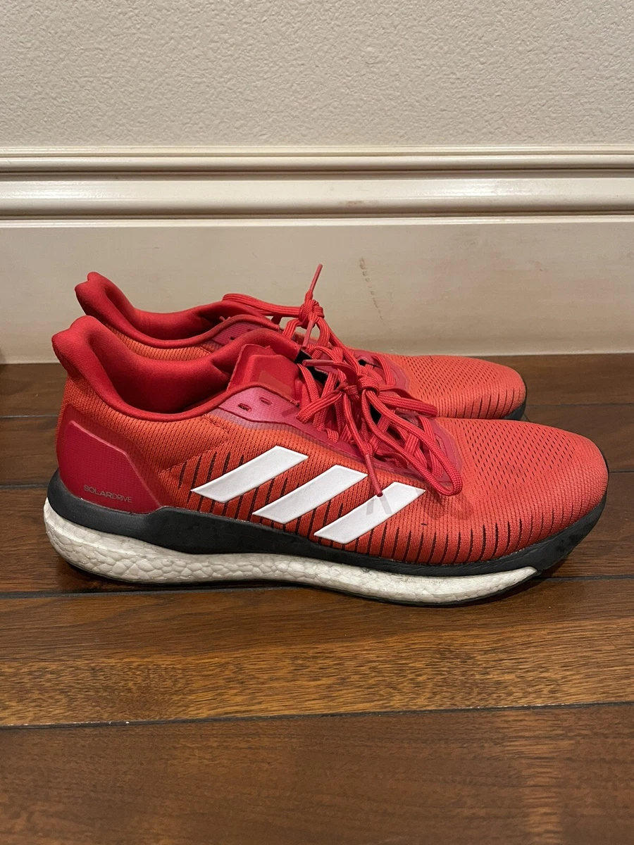 Adidas Solar Drive 19 Red Running Shoes Mens Size 11