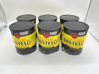 Supreme by Cafe Bustelo Espresso Style Dark Roast Ground Coffee - 6 / 10 Oz Cans