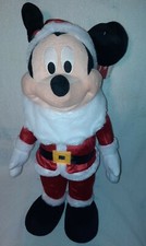 Disney Santa Claus Mickey Mouse 22" Plush Porch Holiday Christmas Greeter