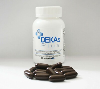 DEKAS PLUS MULTIVITAMIN SOFTGEL 60CT   X 3 BOTTLES