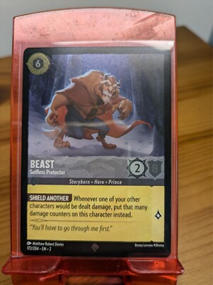 Lorcana Karte Das Biest (Beast) 172/204 FOIL Neu Englisch