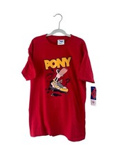 vintage PONY graphic t-shirt youth size XL deadstock NWT 90s made in USA