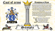 Learch-Lyrch COAT OF ARMS HERALDRY BLAZONRY PRINT