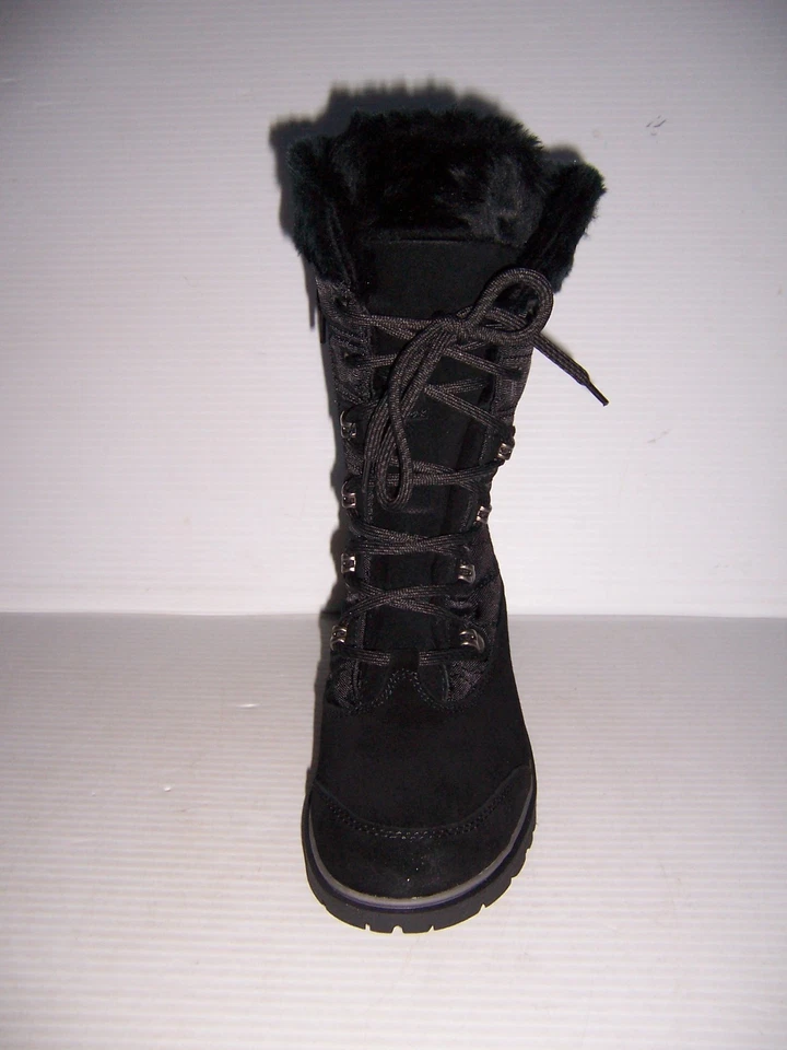 Botas Baretraps satinadas para mujer negras para clima frío tallas 6, 6,5, 7, 8,5 y 9 NUEVAS Foto 2 de 4