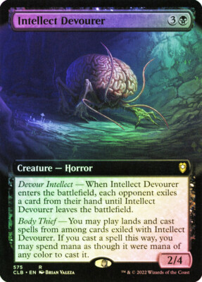 MTG FOIL Intellect Devourer Extended Art - Commander Legends: Battle for