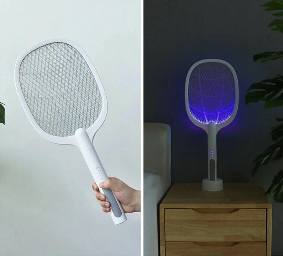 Racchetta Led Ricaricabile Per Zanzare Con Luce Attira Zanzare con base LTD-618 - Immagine 2 di 4