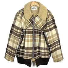 Veste Blouson Laine Carreaux