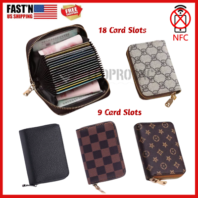 Buy AMNEE ATM Men and Women Slim Synthetic Wallet Card Case/Card Holder  with 12 Card Slots (Black) at Amazon.in