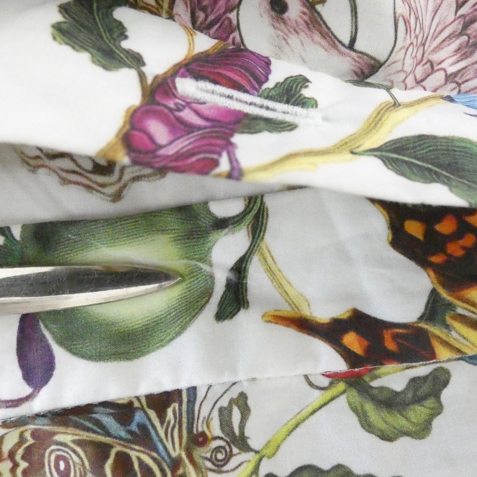 Mary Katrantzou Dress Botanical Butterfly Print Cotton Belted Midi size UK 10 image 9