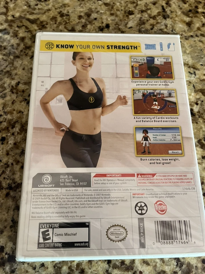 Gold's Gym: Cardio Workout (Nintendo Wii, 2009) Video Game Brand New & Sealed - Image 2 of 3