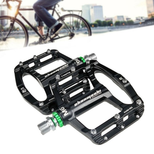 Cycle Magnesio Lega Pedali Pedana Piatta 3 Cuscinetto MTB Bici da Strada 1  Pair | eBay