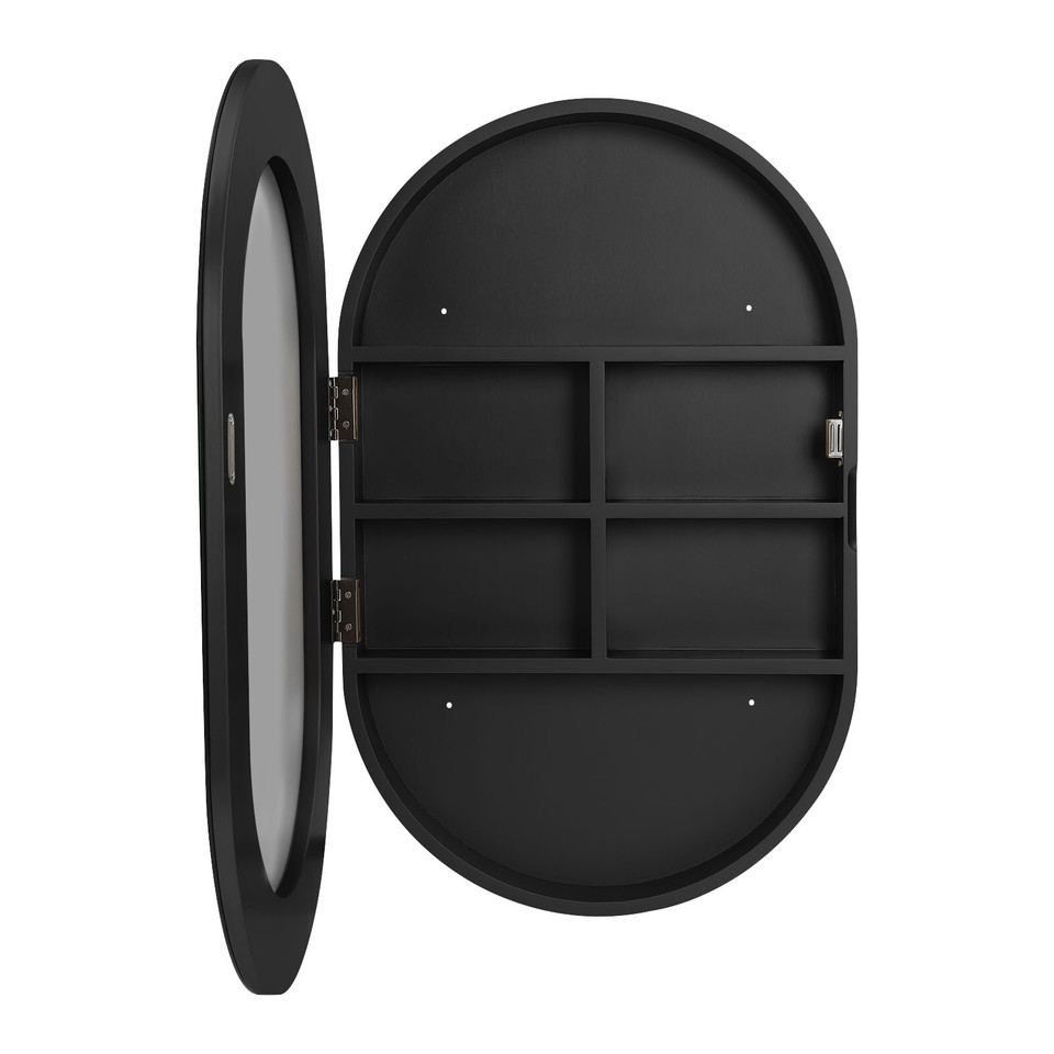 Oval Cabinet Mirror, Bathroom Wall Storage Cabinet Mirror, Mirror ...