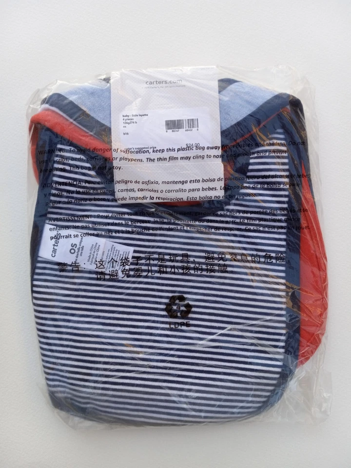 NWT Carters Baby Boy Bibs 4-Pack Bibs Sports - Image 3 of 4