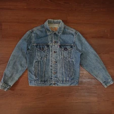 Vintage Levi’s Type III Denim Trucker Jacket 70506 0216 Sz 42R Made In USA 1980s