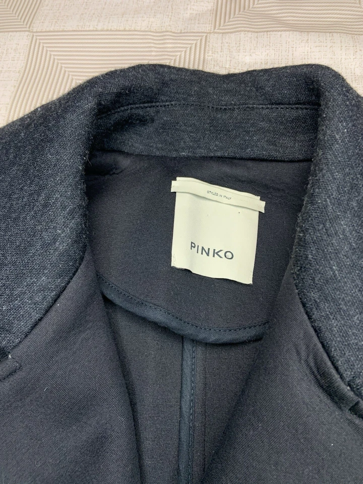 Pinko женщин серый мотоциклиста полный молнии куртка UK8 US4 EU36 хорошее состояние товара - Изображение 4 из 4