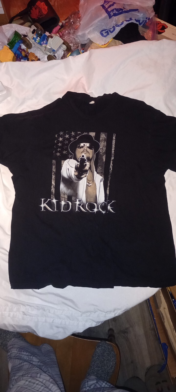 Kid Rock American Badass Revolver Flag Shirt XL Gem