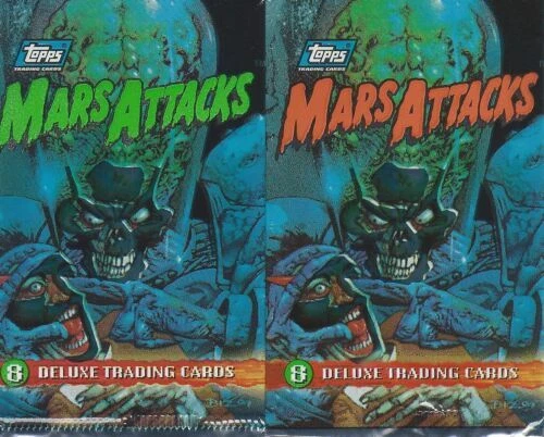 MARS ATTACK TOPPS ARCHIVES 1994 SET OF 100 CARDS WITH TWO DIFFERENT WRAPPERS - Bild 4 von 4