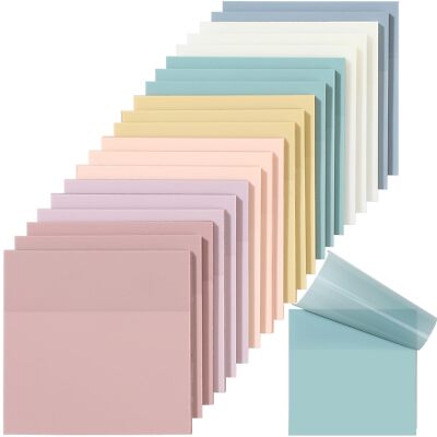 7 Pads Transparent Sticky Notes Self Adhesive Sticky Note for Annotation College