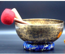 Full moon Singing bowl-10 inches Diameter-7 Chakra Healing-Meditation-yoga-Nepal