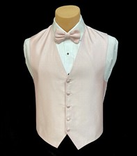 Men's Lauren Ralph Lauren Pearl Light Pink Tuxedo Vest with Choice of Tie