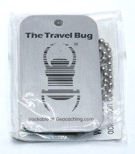 Geocaching Coin Trackable Souvenir The Travel Bug Pair Dog Tags Geocoin S36