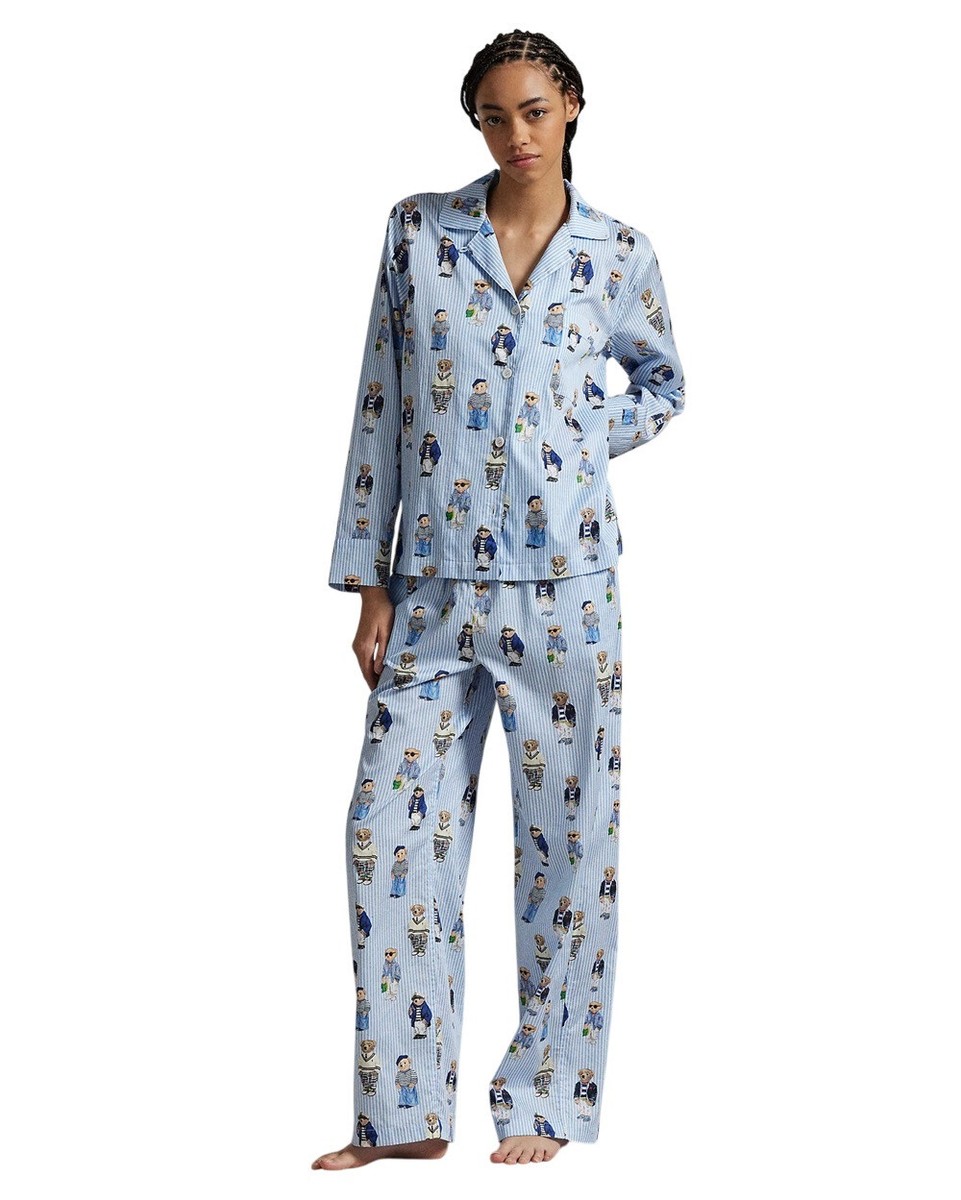 Polo Bear Cotton Long Sleeve Pajama Set ポロ ベア パジャマ Polo Ralph Lauren Polo Bear Cotton Long-Sleeve Pajama Set