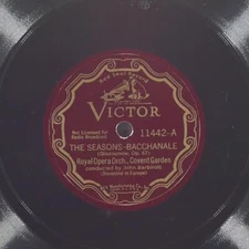 ROYAL OPERA HOUSE ORCHESTRA Seasons / Naila Waltz RCA VICTOR  11442  78 12"