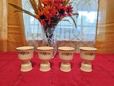 Vintage Homer Laughlin Double Egg Cup 4pcs