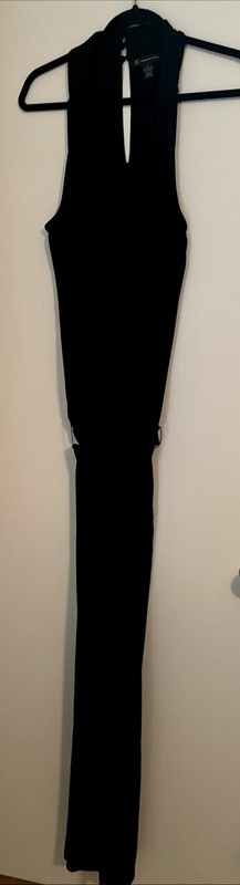 INC black 1 Pc Long romper lg