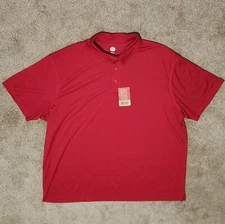 Red Kap Shirt Men's size XL Red Polo Knit Flex Performance Series Rugby