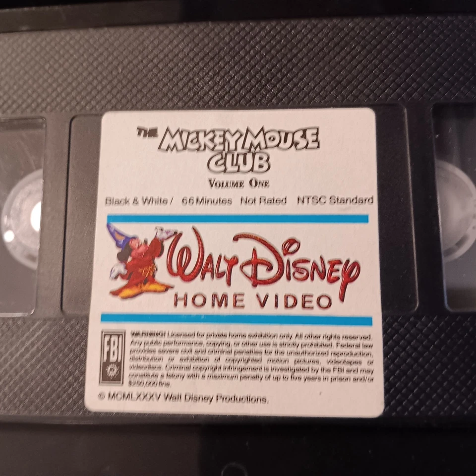 Mickey Mouse Club Volume 1 Walt Disney Home Video VHS Tape Clamshell Mouseketeer - Image 4 of 4