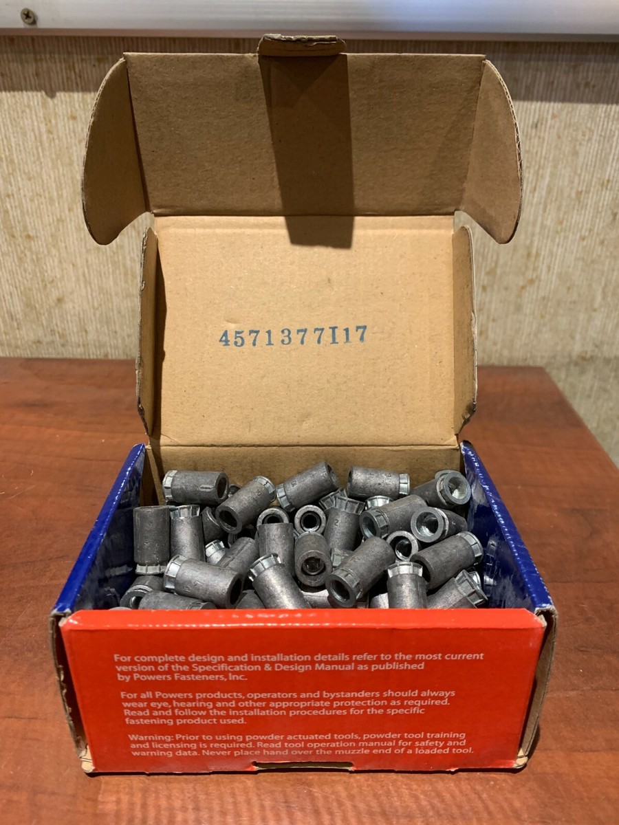 Powers Fasteners 09220 Calk-In 1/4&quot; Machine Bolt 7/8&quot; Long (100 