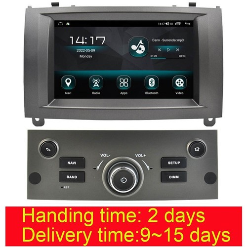 For Peugeot 407 2004~2011 Car Stereo Radio GPS Navi Android 15 Bluetooth Carplay - Foto 10 di 11