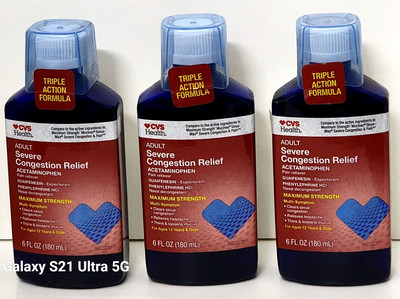CVS HEALTH ADULT SEVERE CONGESTION RELIEF MAXIMUM STRENGTH 6 fl oz (3 pk)